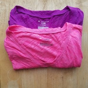 2 shortsleeve workout shirts